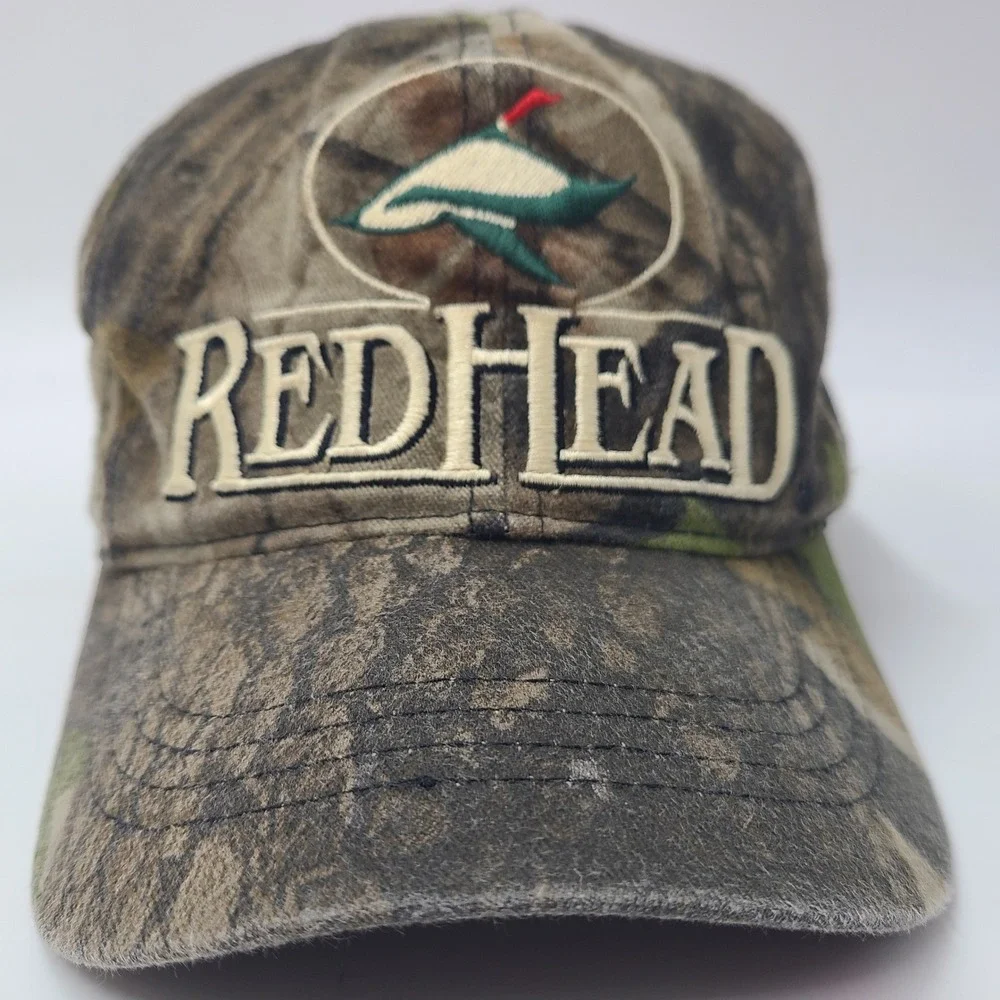 Youth RedHead Hat Snapback Brown Green Camo Hunting Fishing Outdoors Logo Casual